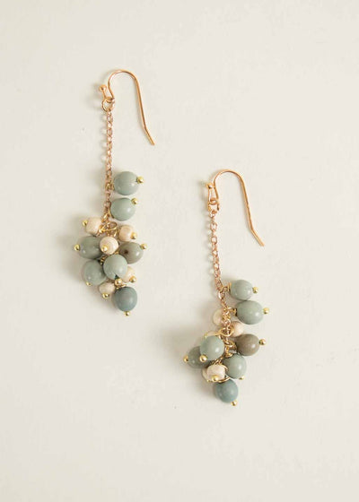 Achira Drop Earrings in Ether