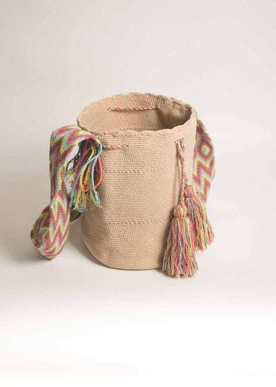 Large Wayuu Mochila Bag - Single Thread