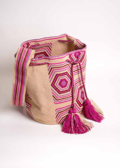 Large Wayuu Mochila Bag - Single Thread