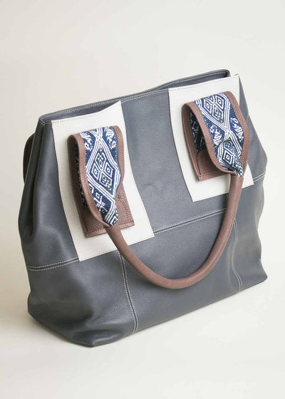 Valentina Bag with Blue-White Faja