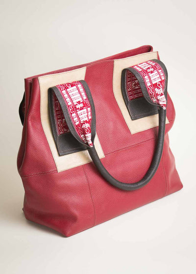 Valentina Bag with Red-White Faja