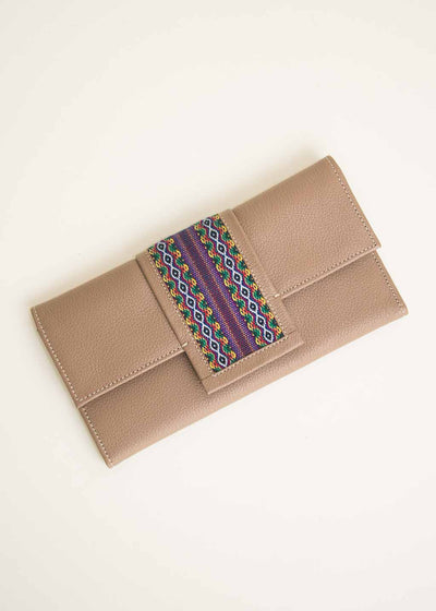 Arcelia Wallet with Purple Faja