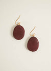 Lina Earrings in Burgundy