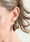 Lina Earrings in Burgundy