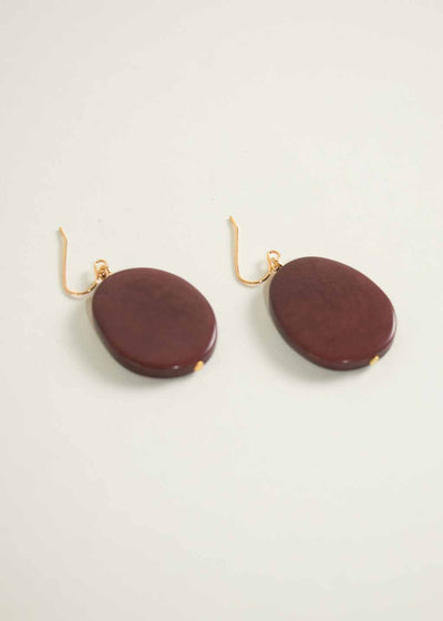 Lina Earrings in Burgundy