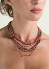 Mykonos Necklace in Apricot
