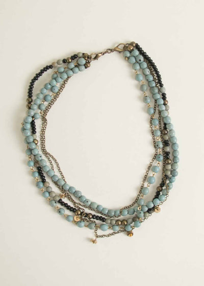 Mykonos Necklace in Ether