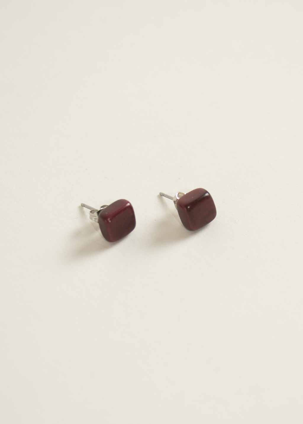 Pepito Earrings in Burgundy