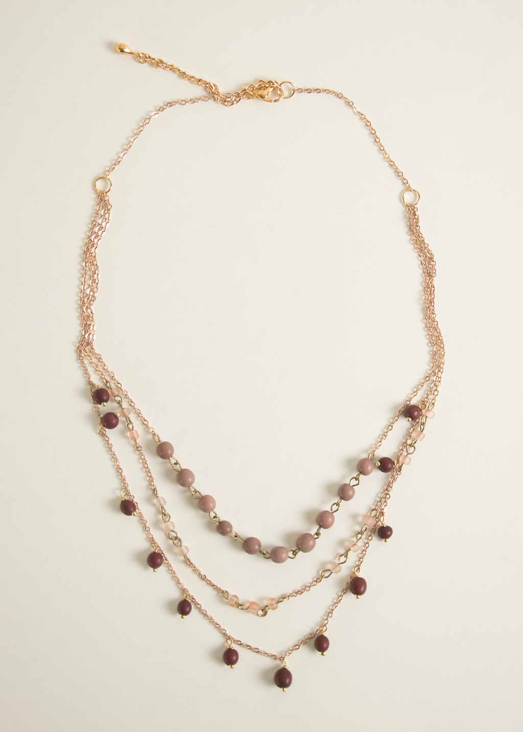Roma Necklace in Burgundy