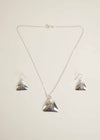 Shaman Triangular Set in Silver