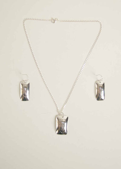 Shaman Vertical Set in Silver