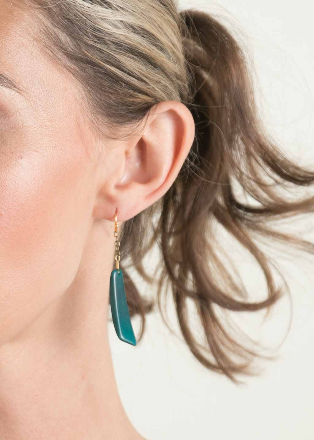 Taza Earrings in Midnight